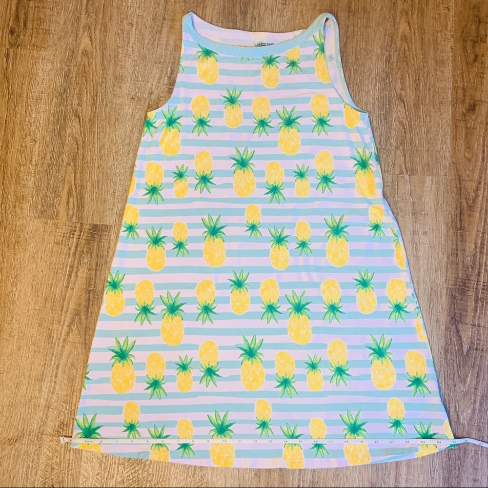 SOLD! Lands’ End Girl’s 16 striped Tank Dress - Picture 15 of 16
